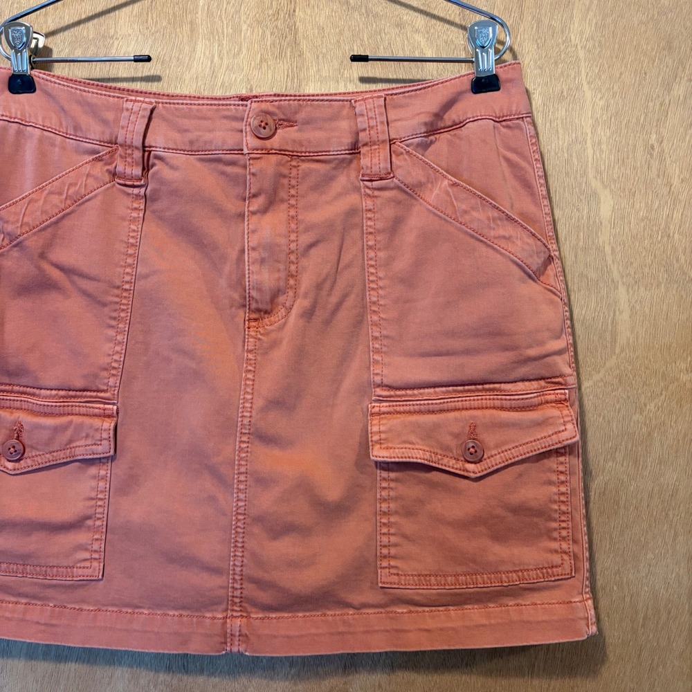 Women's Cargo Pocket Skort in Burnt Orange - Picture 9 of 16